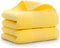 Lchkrep Bathroom Hand Towels (14x30 inch), Home Soft Cotton Super Soft Highly Absorbent Hand Towel for Bath, Hand, Face, Gym and Spa,(Yellow 2 Pac...