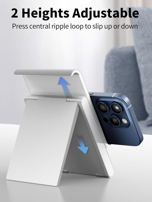 SAIJI Adjustable Tablet Stand Holder Portable Foldable Desktop Stand Dock Compatible for iPad, iPhone, Nintendo Switch, Samsung Galaxy and Kindle ...