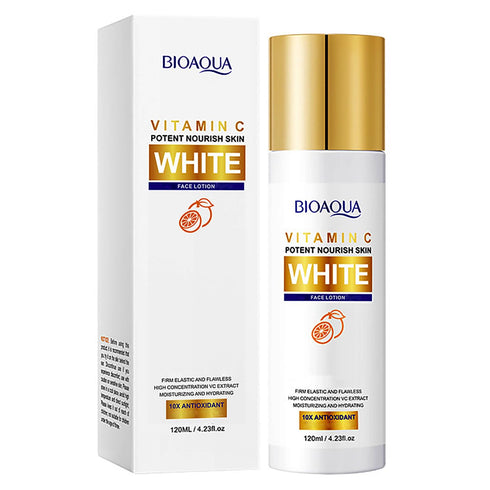 BIOAQUA Vitamin C White Nourishes Face Lotion Orange Moisturizing Hydration Facial Skincare 120ml/4.06fl.oz...