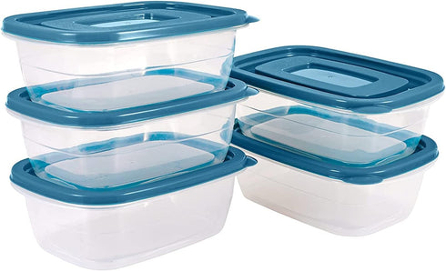 5PCS Small Food Storage Containers,Freezer Microwave safe,Food Container Sets,BPA Free Plastic Meal Prep Containers & Kitchen Set,Lunch Containers...
