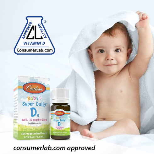 Carlson Laboratories Super Daily D3 for Baby, 0.086 Fl oz...