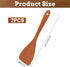 Wooden Spatula for Cooking 12.8 Inches Flat Wooden Spatula for Non Stick Cookware Long Handle Flat Frying Spatula Natural Wooden Cooking Utensils ...