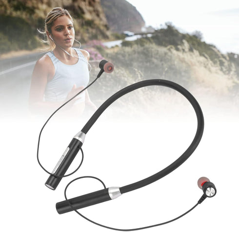 BT 5.2 Neckband Earbuds, Magnetic Headphones, IPX5 Waterproof Stereo Ergonomic Enhanced Bass Sports Earphone with Multi Functional Buttons for Exe...