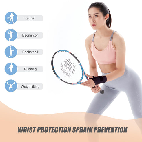 Ultra-Thin Wrist Brace Support for Carpal Tunnel, Pain Relief, Arthritis, Tendonitis, Elastic Wrist Wraps Right and Left Hands - Compression and S...