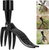 Weed Picker with Handle Stand Up Weed Puller Tool for Garden Adjustable Weeder Weed Removal with Non-Slip Metal Front Claws, Easy to Carry, No Squ...