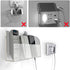 VANCORE Clear Wall Mounted Charging Phone Holder Smart Phone Station TV Remote Control Holder Clear Wall Box for Phone Remote Control (2 Holes)......