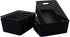 Asking 4-Pack Plastic Weave Storage Basket, Black Plastic Storage Baskets Organizing...