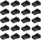 SFP SFP+ Ethernet Dust Cover Fiber Optic Port Plug Dust Caps for LC Duplex Port, Black Silicone, 20pcs...