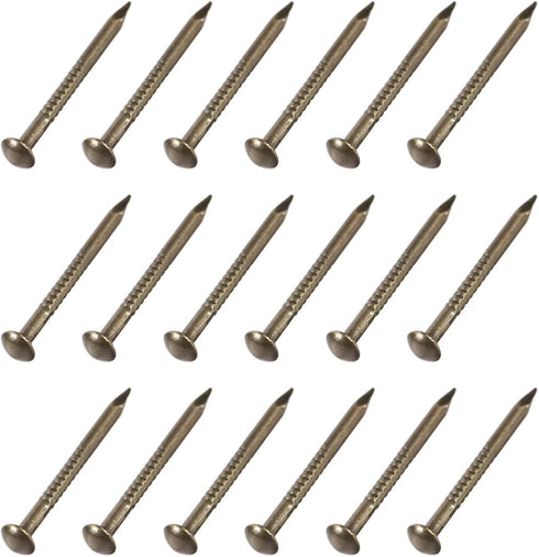 Small Nails (1.5x19mm) 200pcs, Carbon Steel Tiny Hardware Nails - for Household Woodworking, Bronze Tone...