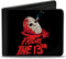 Horror Movies Wallet, Bifold, Friday the 13th Vintage Jason Mask Poster Black Red, Vegan Leather...