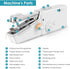 Sewing Machines, Handheld Sewing Machine Mini, Cordless Portable Electric Sewing Machine with Sewing Accessories for Beginners, Suitable for Cloth...