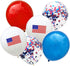BinaryABC Patriotic Latex Balloons Confetti Balloons,4th of July Balloons,25Pcs...