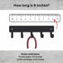Bass Fish Key Rack Hanger - Large 9 inch Wide - Made in USA - Wall Mount...