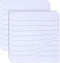 2 Pack Sticky Notes with Line 7.5x7.5cm Self-Stick Book Tabs Paper Markers Sticky Notes Pad 100 Sheets (White)...