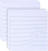 2 Pack Sticky Notes with Line 7.5x7.5cm Self-Stick Book Tabs Paper Markers Sticky Notes Pad 100 Sheets (White)...