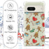 Christmas Clear Phone Case for Google Pixel 7, Christmas Red Heart Pattern Case Cover Soft Slim Shockproof Cover Boys Girls Phone Case for Google ...