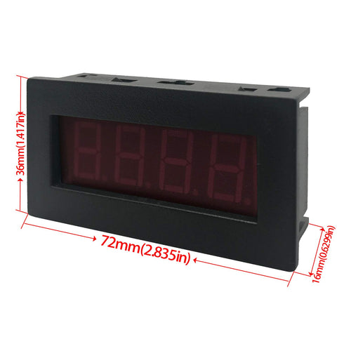 DIGITEN 4 Digital Red LED Tachometer RPM Speed Meter + Hall Proximity Switch Magnet Sensor NPN for Lathe Conveyor Belt...