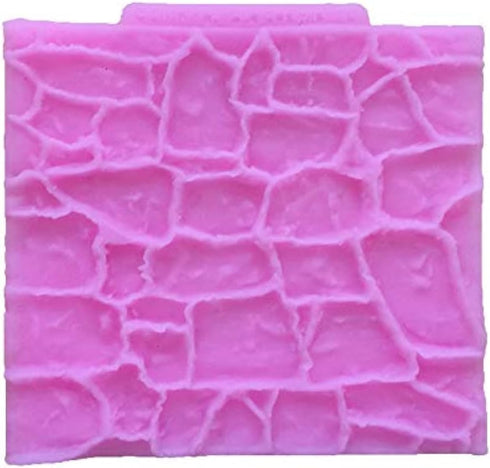 2 Pieces Rock Texture Silicone Lace Mold, Food Grade Cake Molds, Candy, Icing, Biscuit Decor, Chocolate,Polymer Clay Fondant Snow Cake Decorating ...