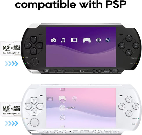 UCEC Dual Slot Micro SD/SDHC to Memory Stick Pro Duo Adapter for PSP Sony...