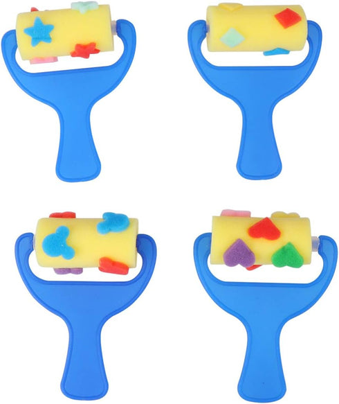 STOBOK Drawing Sponge Roller Brush Kids Paint Graffiti DIY Tool Sponge Brush,8 Pieces...