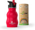 Kids Water Bottle with Straw & Handle, 12 oz Red - Eco Friendly Toddler Cups with Straws - Easy Sip Metal Water Bottle for Kids - Cute Stainless S...