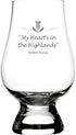 Official Glencairn Scottish Whisky Glass Engraved with 'My Heart is in the Highland's' Robert Burns Quote | Made in Scotland...