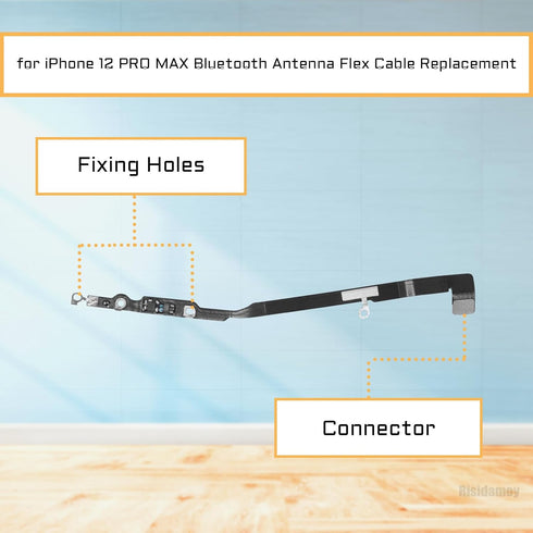 for iPhone 12 PRO MAX Bluetooth Antenna Flex Cable Replacement Signal Bluetooth Connection Flex 12PRO MAX with Repair Fix Tool 12 PROMAX A2342 A24...