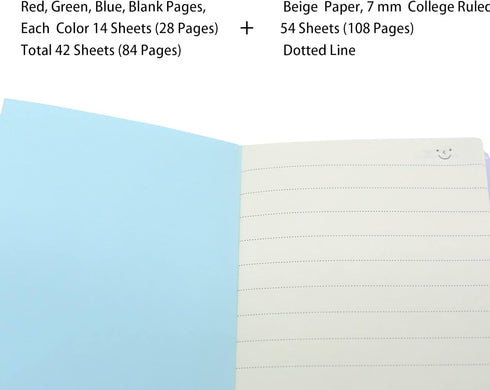 Yansanido 8 Pcs 3 Inch x 4 Inch 96 Sheets (192 Pages) Pocket Notebook with PU Leather Case Softcover for School and Office Supplies Color Random...