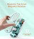 Uiosmuph Bluetooth Wireless Mouse Tri-Mode (BT5.1+BT5.1+2.4GHz) USB C Rechargeable Transparent Computer Mouse Silent with USB Receiver & Type C Ad...