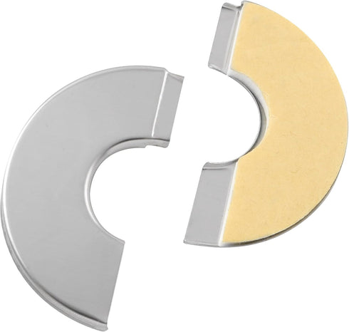 2PCS 304 Stainless Steel Round Escutcheon Plate Round Snap-fit Decorative Cover For Outer Diameter 65mm, Inner Diameter 24mm...