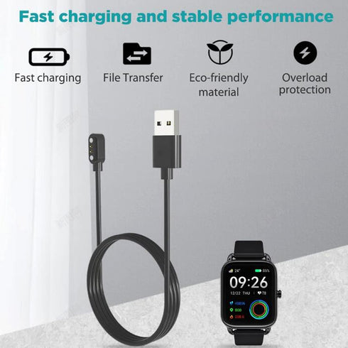 Smart Band Charging Cable Fast Charging PVC ABS Magnetic Charger for Xiaomi Haylou RS4...