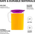 LocknLock Aqua Fridge Door Water Jug with Handle BPA Free Plastic Pitcher with Flip Top Lid Perfect for Making Teas and Juices, 3 Quarts, Purple...
