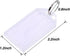 TecUnite 50 Pack White Plastic Key Tags with Split Ring Holder Label Window Luggage Label Tags Key Ring Keychain...