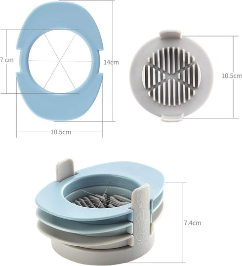 Ruibo Strawberry Slicer/Cutter With Stainless Steel Cutting Wires for Hard Boiled Egg Slicer Multicolour...