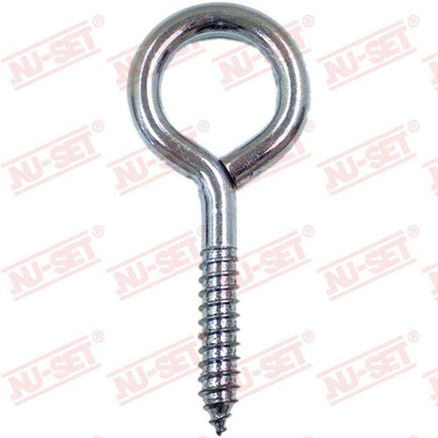 NU-SET Lock | 3/8" x 4 1/4" Wire Eye Lag | Zinc Plated Eye Lag Bolt with Screw Thread | Home Improvement & Door Hardware...