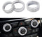 LECART Bling AC Knob Covers Fit for Jeep Grand Cherokee 2014 2015 2016 2017 2018 2019 2020 2021 Crystal Auto Interior Decoration Accessories Metal...