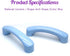 2pcs Ceramic Cabinet Pulls Blue Drawer Knobs, Arch Shaped Dresser Knobs 3-3/4 Inch Cute Kitchen Cabinet Pull Handles, Small Vanity Knobs Hardware ...