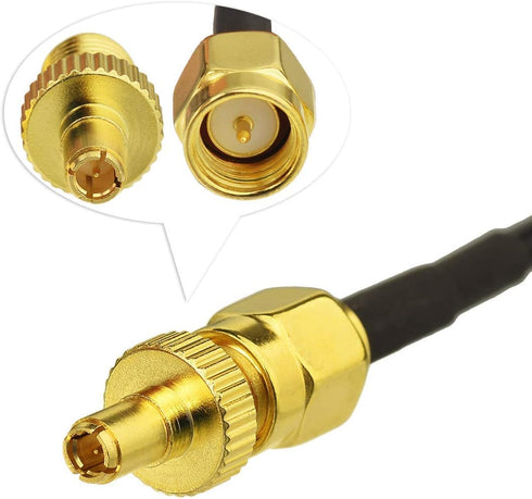 Wlaniot 4G LTE GSM Antenna Omni-Directional 700-2600MHZ Adhesive Mount Antenna with SMA Male Connector for Car Vehicle Hotspot Router Gateway Mode...