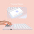 Wireless Bluetooth Keyboard with Touchpad,10 Inch Round Key Wireless Keyboard Rechargeable Ultra Slim Portable Office for iOS Android Windows Devi...