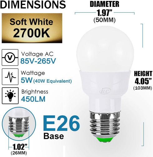 ILC RGB LED Light Bulb, Color Changing Light Bulb, 40W Equivalent, 450LM, 2700K Warm White 5W E26 Screw Base RGBW, Flood Light Bulb- 12 Color Choi...