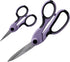 SINGER ProSeries Sewing Fabric Scissors and Craft Detail Scissors Set, Lilac Purple, Set of 2 Sewing Scissors...