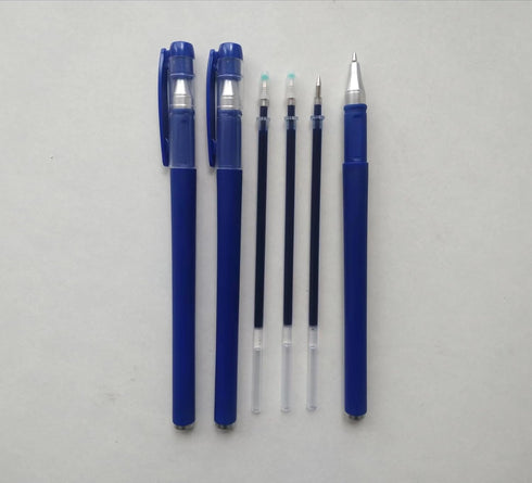 20 Pcs Gel Blue Pens,0.5mm Gel Ink Pens,Blue Barrel,Premium Blue Ink and Comfort Grip For Note Taking Office School Supply.(Blue ink)...