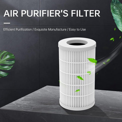 True HEPA Filter - Replacement Air Purifier Filter for QUEENTY F001 Air Purifier(Filter)...
