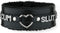 Pink Furry Heart O-ring Leather Choker Collar For Women, Handmade Punk Gothic Letter Necklace Adjustable Fashion Jewerly...