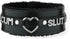 Pink Furry Heart O-ring Leather Choker Collar For Women, Handmade Punk Gothic Letter Necklace Adjustable Fashion Jewerly...