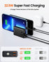 MRGLAS Portable Charger PD 22.5W The Smallest Metal 10000mAh Power Bank USB C Mini Portable Charger Fast Charge Portable Battery Charger Tri-Outpu...