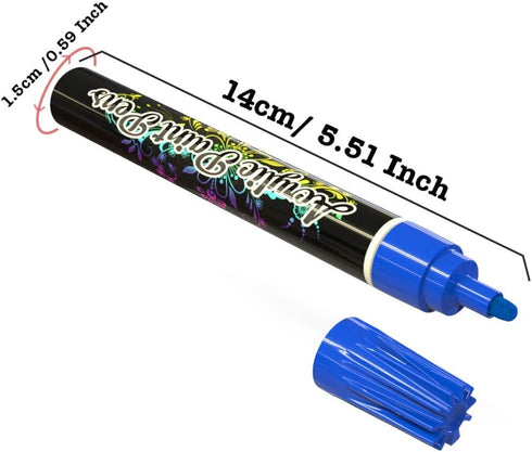 Desire Deluxe Acrylic Paint Pens for Rock Painting, Stone, Ceramic, Glass, Wood, Canvas – Set of 12 Non Toxic Water Based Markers - Great Artists ...