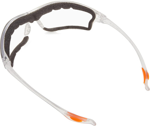 MCR Safety Glasses LW310AF Law 3 Clear Polycarbonate Lenses with UV Protection & Anti-Fog Coating, Bayonet Temple, 1 Pair...