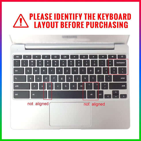 Keyboard Cover for Samsung Chromebook 4 3 XE310XBA XE500C13 XE501C13 11.6"/Chromebook 4 15.6" XE350XBA/Chromebook 2 XE500C12/Chromebook Plus V2 2-...