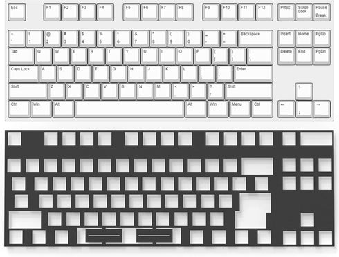 Poron Keyboard Pcb Foam 87 Layout Poron Switch Pads 120Pcs and Keyboard Sound Dampeners for Custom Keyboard...